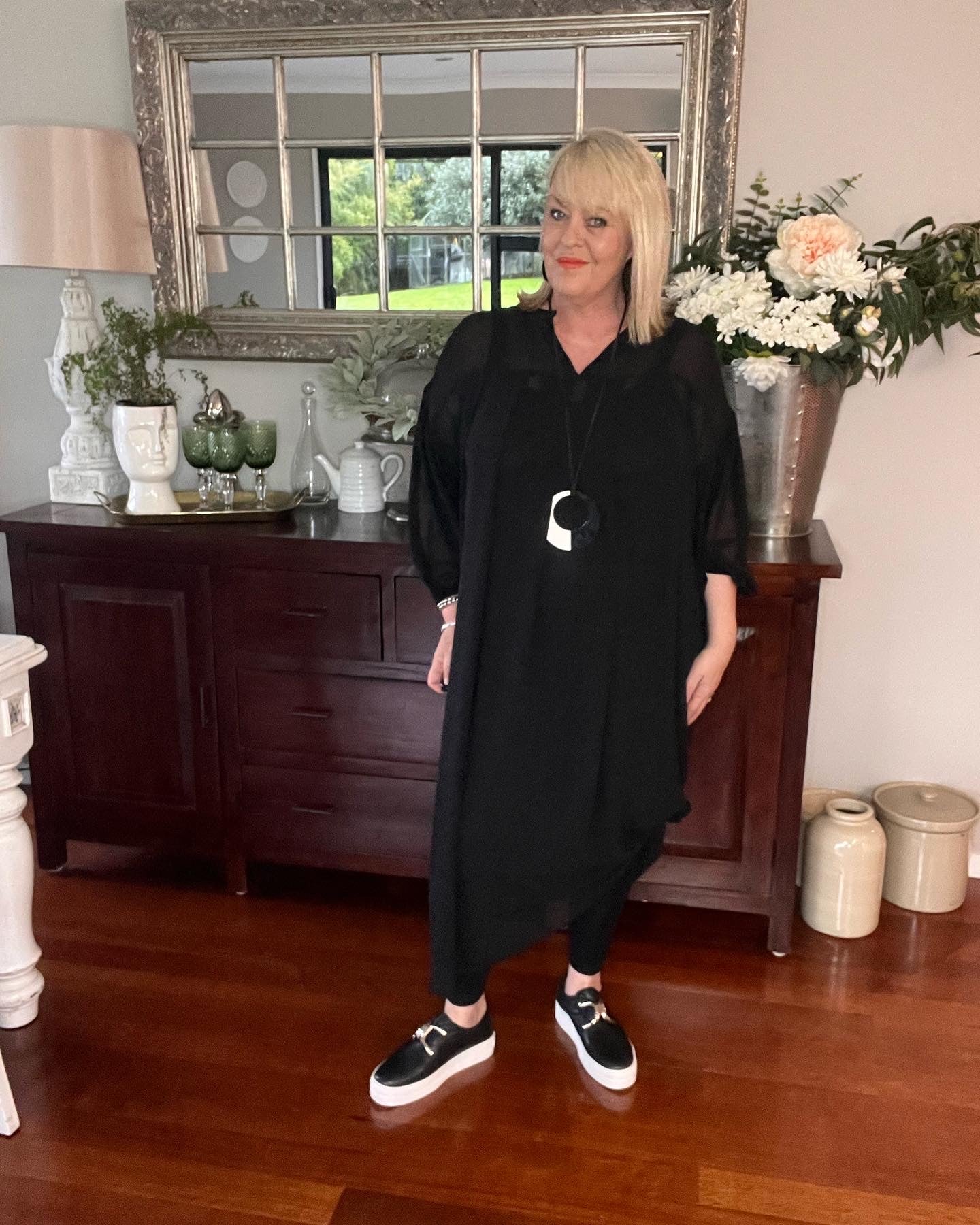 Suzanne Chiffon Dress 4 colour Options, 2 Sizes