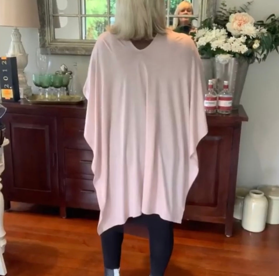 Merino Throw Over with Clip