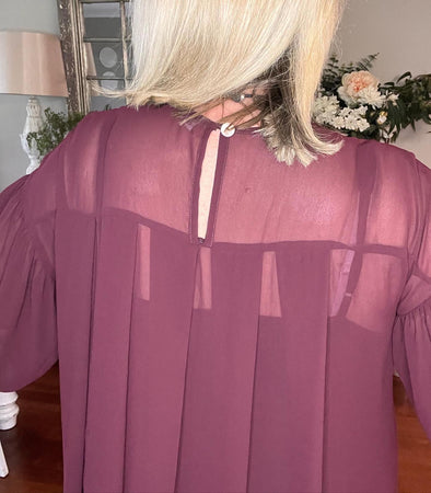 Suzanne Chiffon Dress 4 colour Options, 2 Sizes