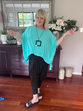 Kate Draw Hem Top OSFA Georgette - 3 colour options