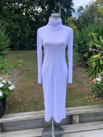 Mesh, High Neck, Layering Dress - Black, White and Avocado Green- XS/S-M/L-XL/XXL