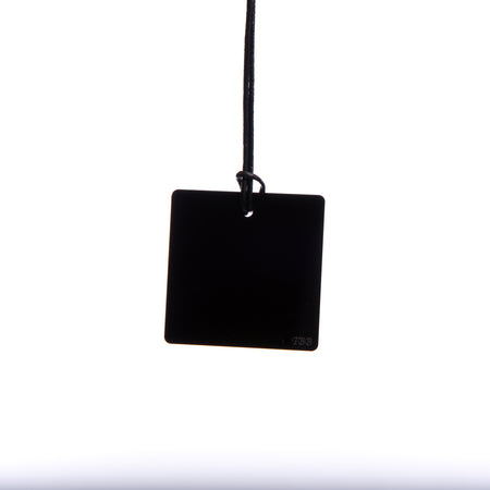 Small Black Square Necklace
