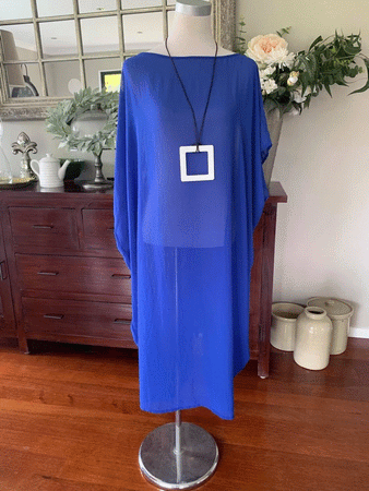 Claudia Long Reversible  Drawstring Tunic S/M - L/XL - 5 Colours