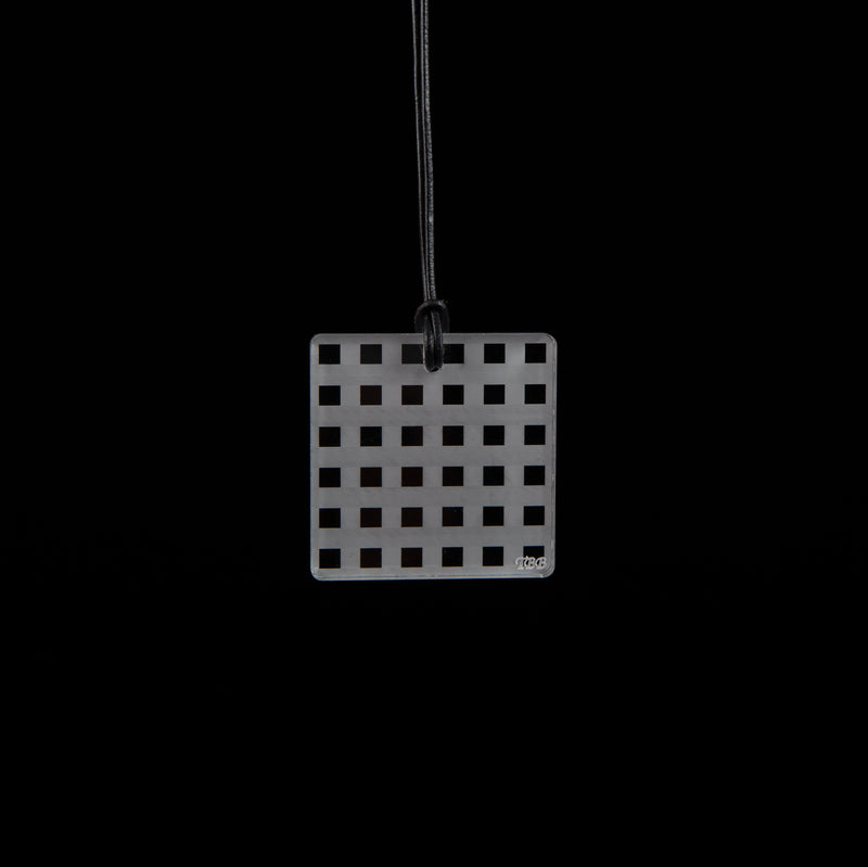 Small Chequered Square Necklace