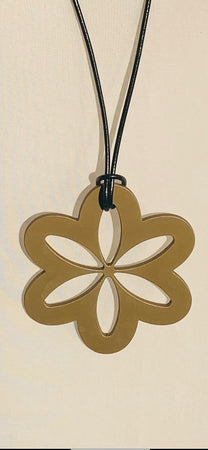 Large Bronze Daisy Necklace