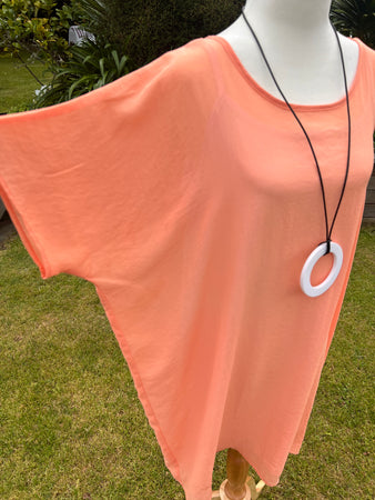 Cassie Peep Shoulder Tunic OSFA 10 Colour Options we