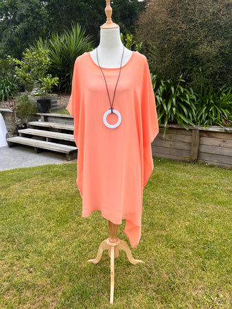 Cassie Peep Shoulder Tunic OSFA 10 Colour Options we