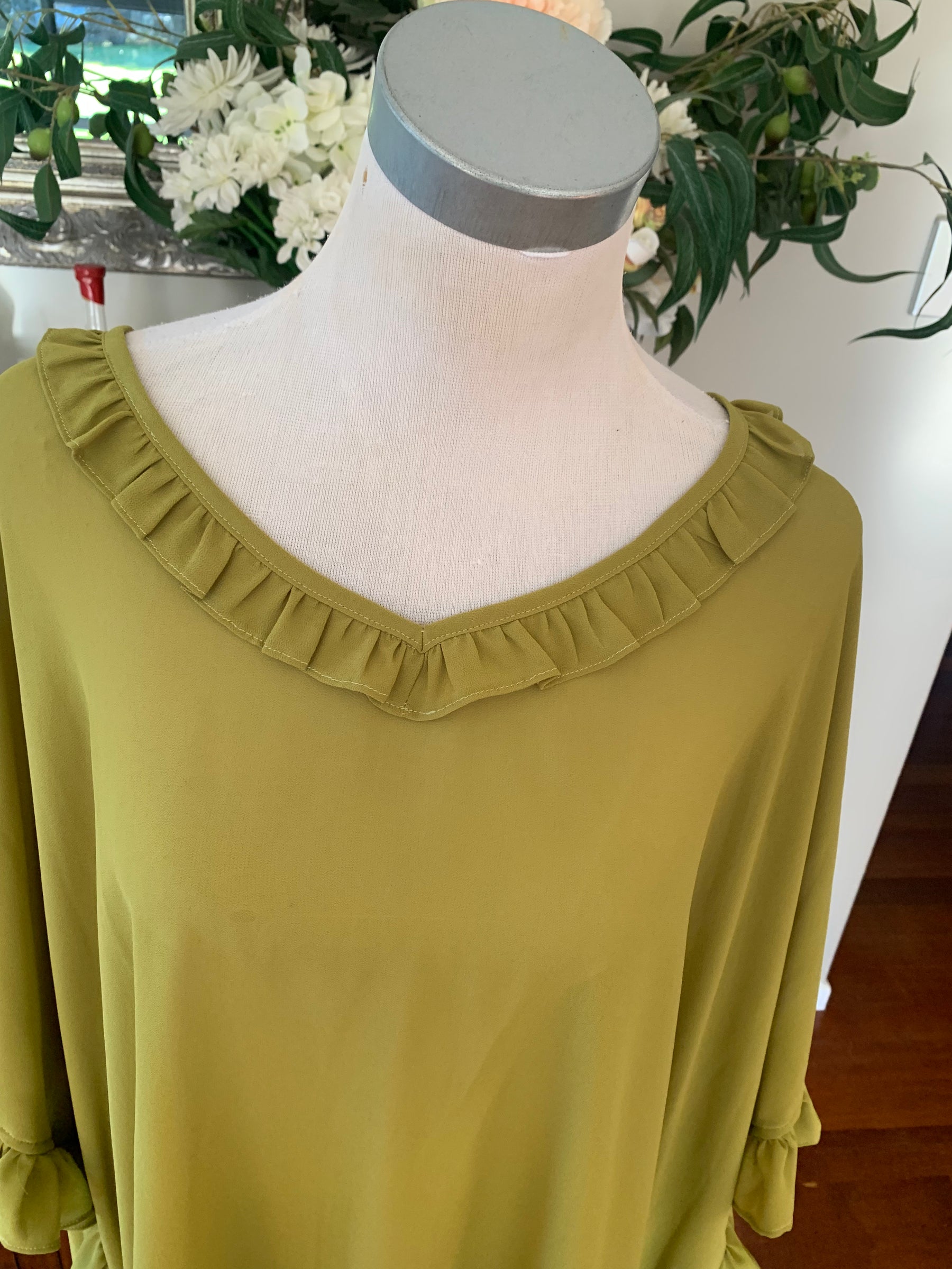 Florence Ruffle Side Top, 2 Sizes, 7 Colour Options