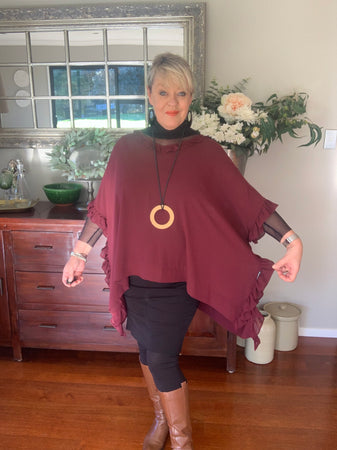 Florence Ruffle Side Top, 2 Sizes, 7 Colour Options