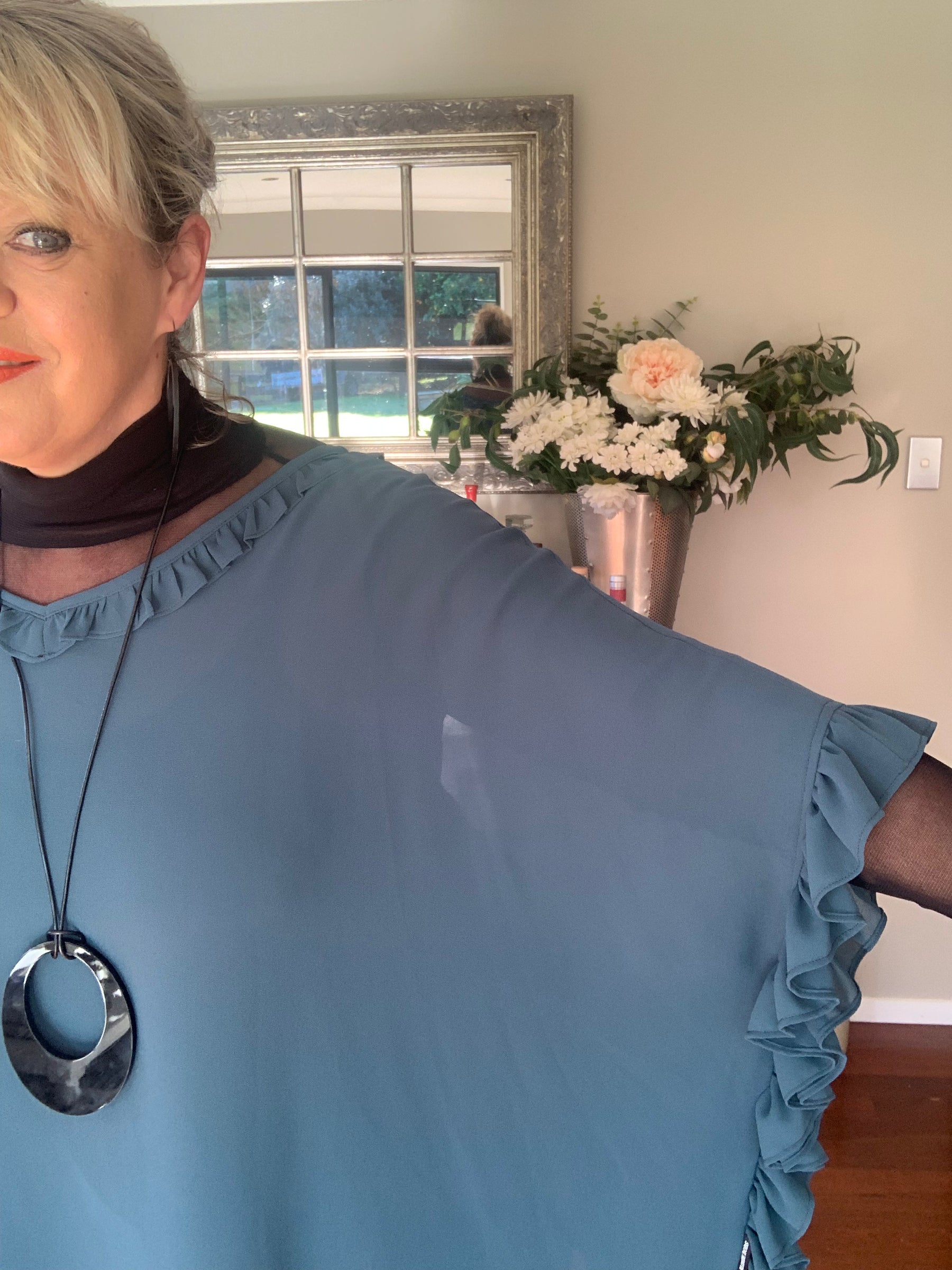 Florence Ruffle Side Top, 2 Sizes, 7 Colour Options