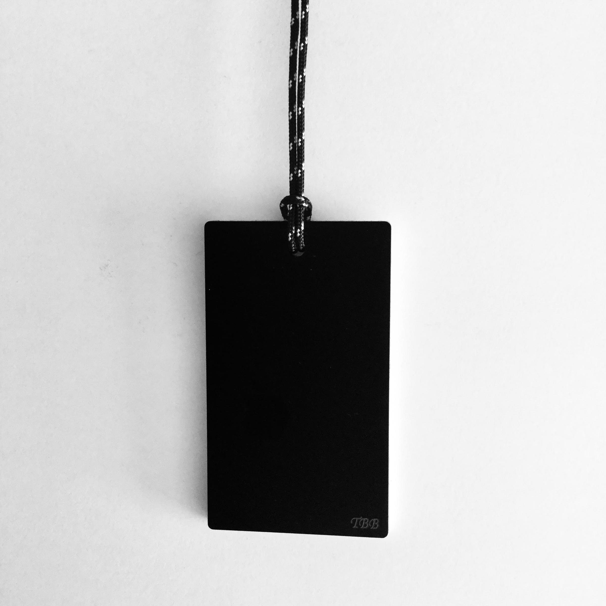 Black & White Rectangle Necklace