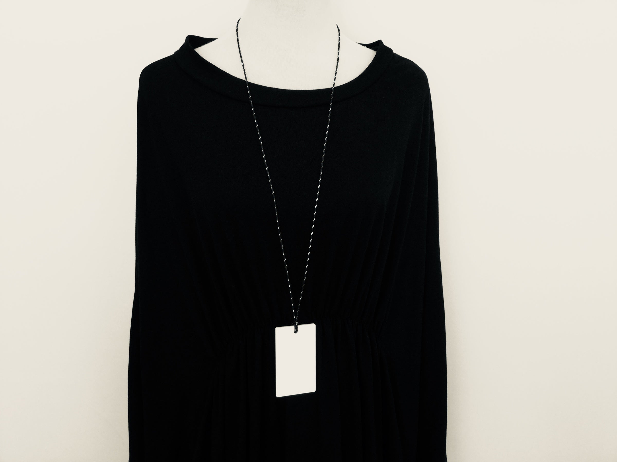 Black & White Rectangle Necklace