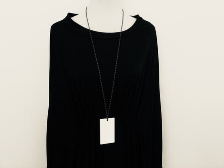 Black & White Rectangle Necklace