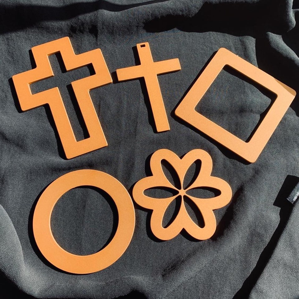 Large Rose Gold Circle Necklace