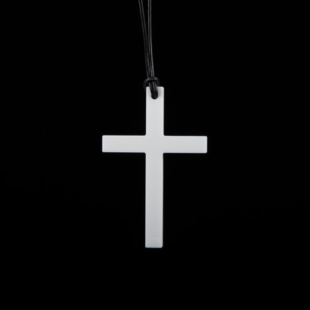 Small White Cross Necklace