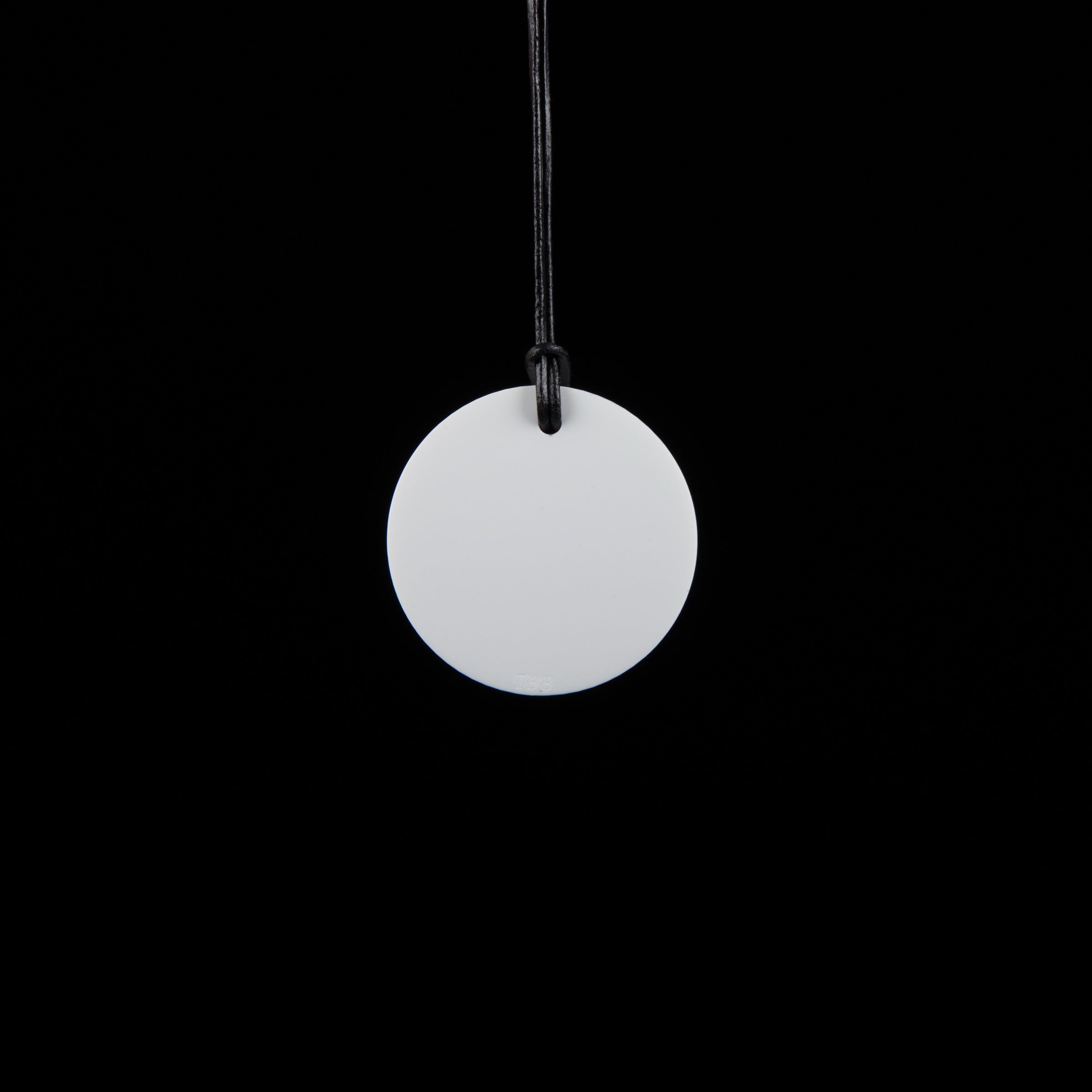 Small White Circle Necklace