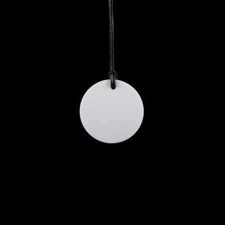 Small White Circle Necklace