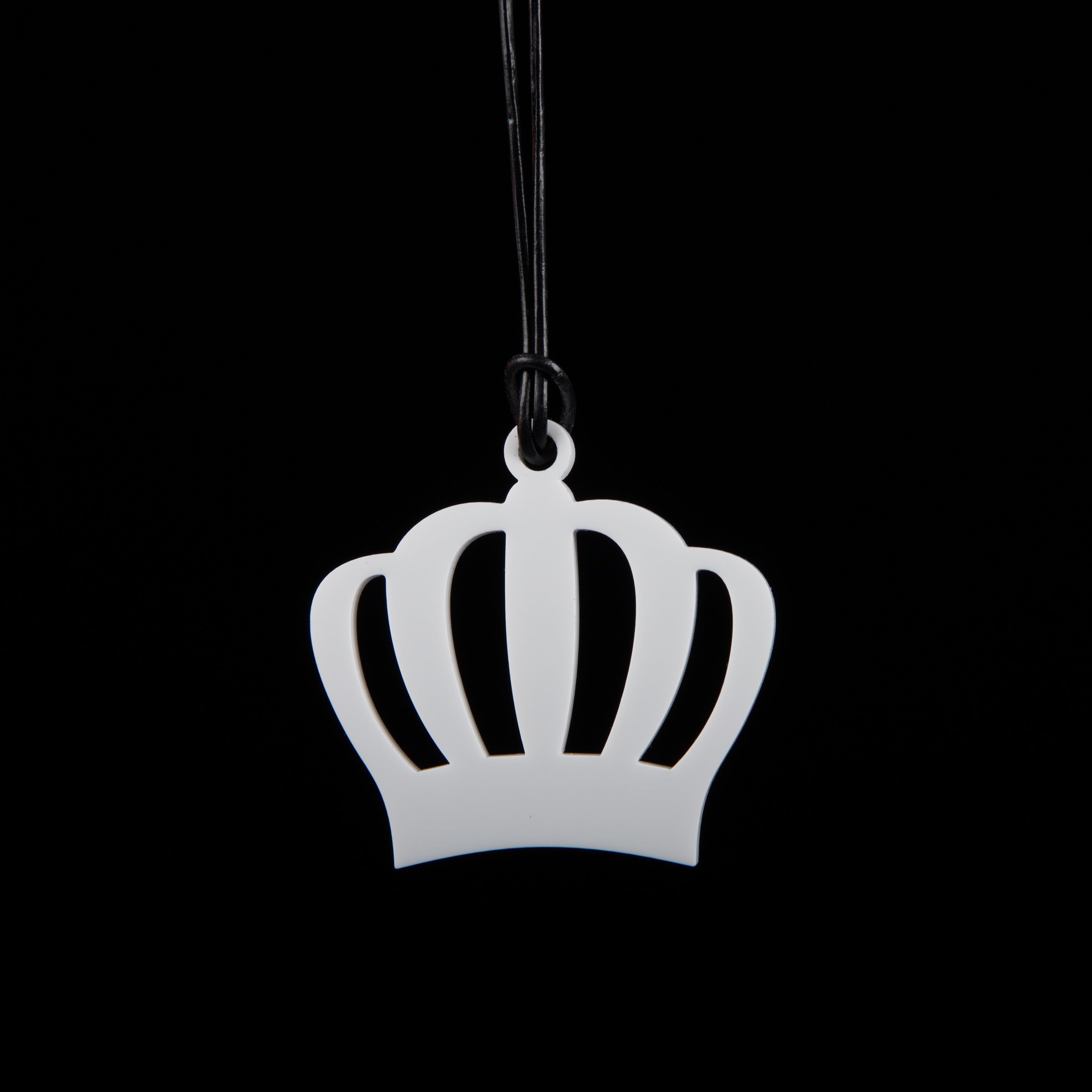 Large White Crown Necklace