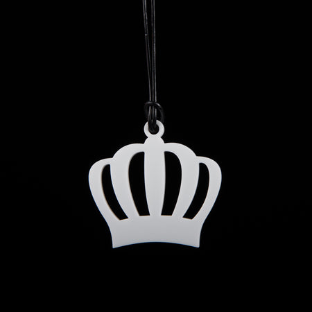 Large White Crown Necklace